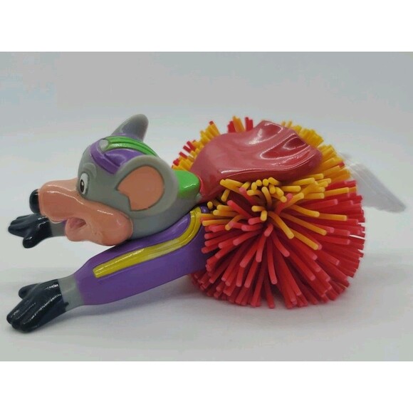 Vintage Chuck E Cheese PVC Koosh Ball Figure Prize Toy Chuckie Super Flying - Picture 3 of 9